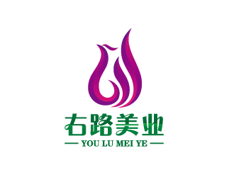 右路美業(yè)logo設(shè)計