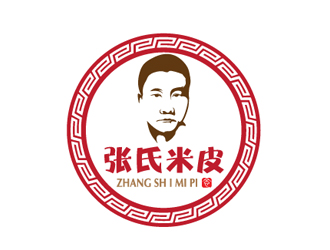 文大為的張氏米皮  上海張氏餐飲管理有限公司logo設(shè)計(jì)