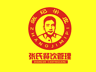 范振飛的張氏米皮  上海張氏餐飲管理有限公司logo設(shè)計(jì)