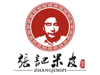 李泉輝的張氏米皮  上海張氏餐飲管理有限公司logo設(shè)計(jì)