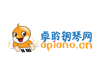 黃安悅的卓聆鋼琴網(wǎng)（apiano.cn）logo設(shè)計