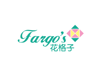 陳兆松的花格子Fargo's（Tea café）甜品店logo設(shè)計