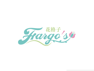 周金進(jìn)的花格子Fargo's（Tea café）甜品店logo設(shè)計