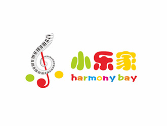 小樂家（中文名），harmony bay （英文名）logo設(shè)計