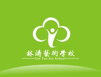 李泉輝的林濤藝術(shù)學校logo設計