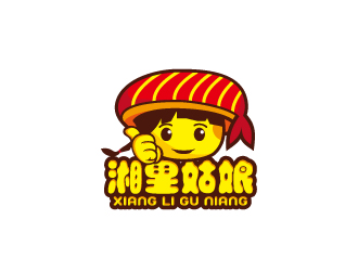 周金進(jìn)的湘里姑娘人物卡通logo設(shè)計