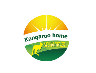 袋鼠家園 Kangaroo homelogo設(shè)計(jì)