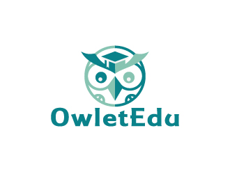 周金進的OwletEdu 卡通貓頭鷹logo設(shè)計