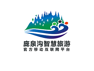 盛銘的交城縣龐泉溝智慧旅游服務(wù)有限公司logo設(shè)計(jì)