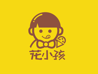 秦曉東的花小孩 甜品店logo設(shè)計