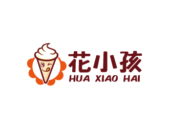 周金進的花小孩 甜品店logo設(shè)計