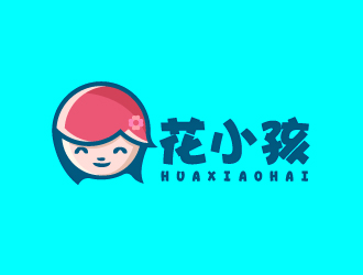 文大為的花小孩 甜品店logo設(shè)計