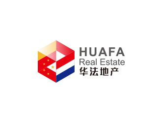 華法地產(chǎn) HUAFA Real Estate   法國(guó)投資，置業(yè)，安家一站式服務(wù)平臺(tái)logo設(shè)計(jì)