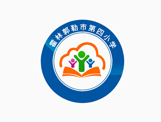 朱兵的霍林郭勒市第四小學(xué)logo設(shè)計(jì)