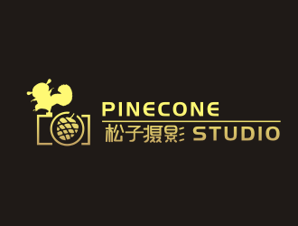 松子攝影PINECONE STUDIOlogo設(shè)計(jì)