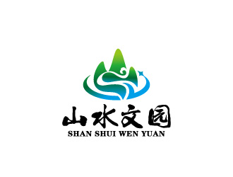 周金進的山水文園集團logo設(shè)計