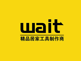 秦曉東的wait制造工具英文字體logologo設(shè)計(jì)