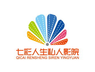 葉美寶的七彩人生私人影院logo設計