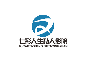 秦曉東的七彩人生私人影院logo設計