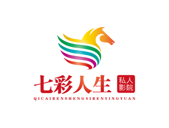 孫金澤的七彩人生私人影院logo設計