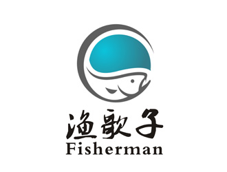 李正東的漁歌子 Fisherman釣魚漁具商標(biāo)logo設(shè)計(jì)