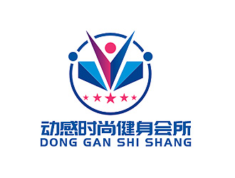 盛銘的動感時尚健身會所logo設計