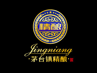 黎明鋒的茅臺鎮(zhèn)精釀白酒商標設計logo設計