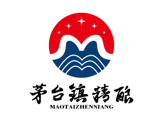 張俊的茅臺鎮(zhèn)精釀白酒商標設計logo設計