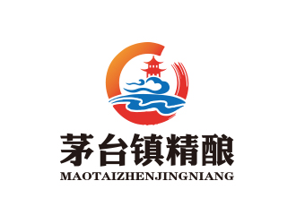 孫金澤的茅臺鎮(zhèn)精釀白酒商標設計logo設計