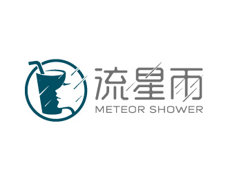 流星雨 meteor showerlogo設(shè)計(jì)