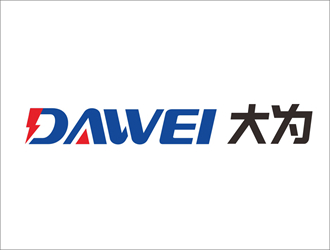 DaWei字母LOGO設(shè)計，酷炫簡潔，有力量感l(wèi)ogo設(shè)計