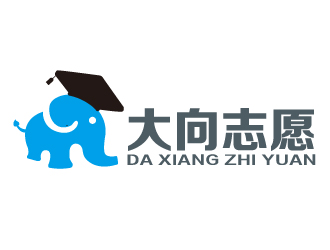 宋從堯的大向志愿教育品牌卡通logologo設計