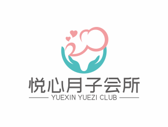 何嘉健的悅心月子會所logo設(shè)計