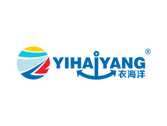 鄭錦尚的yihaiyang衣海洋logo設(shè)計