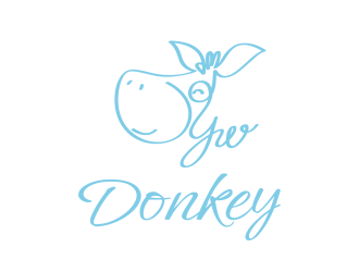 Donkey 手繪線條logologo設(shè)計(jì)