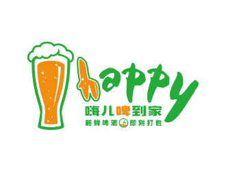 黃安悅的嗨兒啤到家店鋪logo設計logo設計