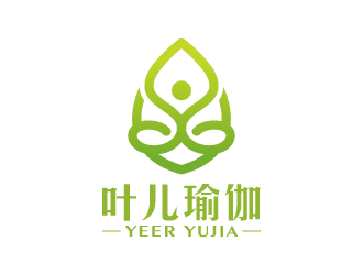 王濤的葉兒瑜伽logo設計