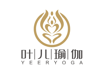 趙鵬的葉兒瑜伽logo設計