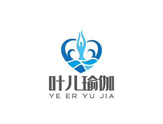 周金進的葉兒瑜伽logo設計