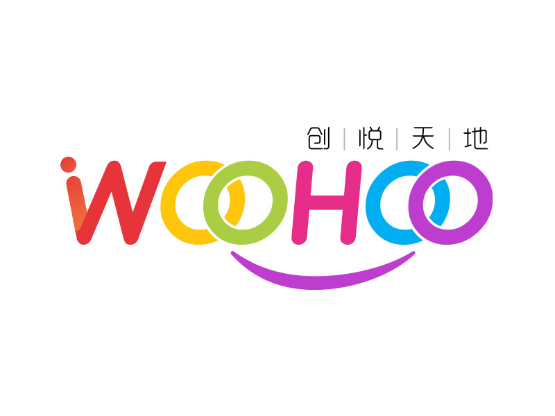 中文名：創(chuàng)悅天地    ；  英文名：WOOHOOlogo設(shè)計(jì)