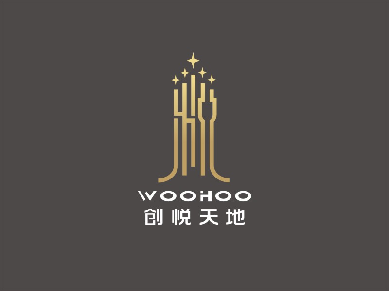 姜彥海的中文名：創(chuàng)悅天地    ；  英文名：WOOHOOlogo設(shè)計