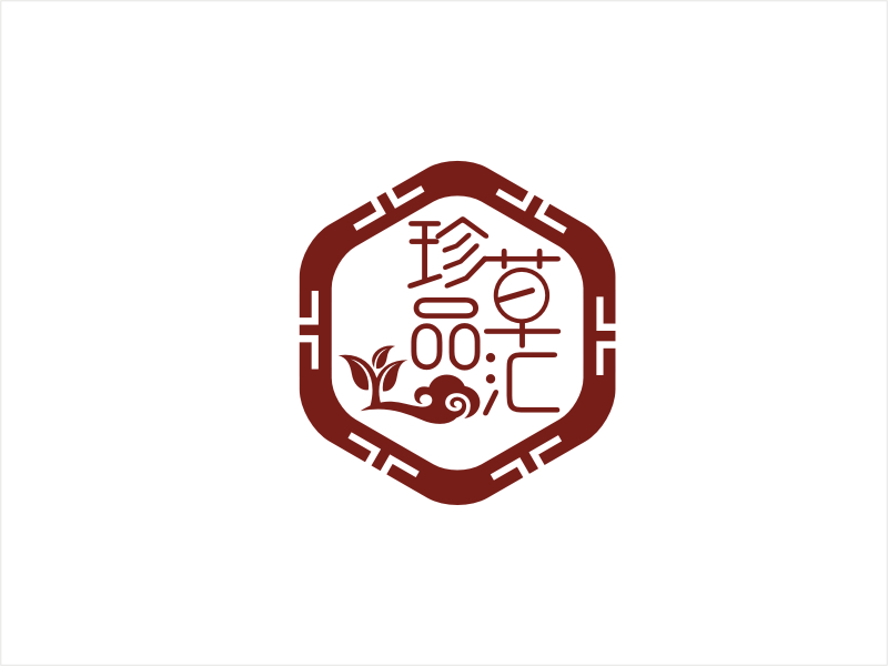 梁宗龍的珍草品匯logo設(shè)計(jì)