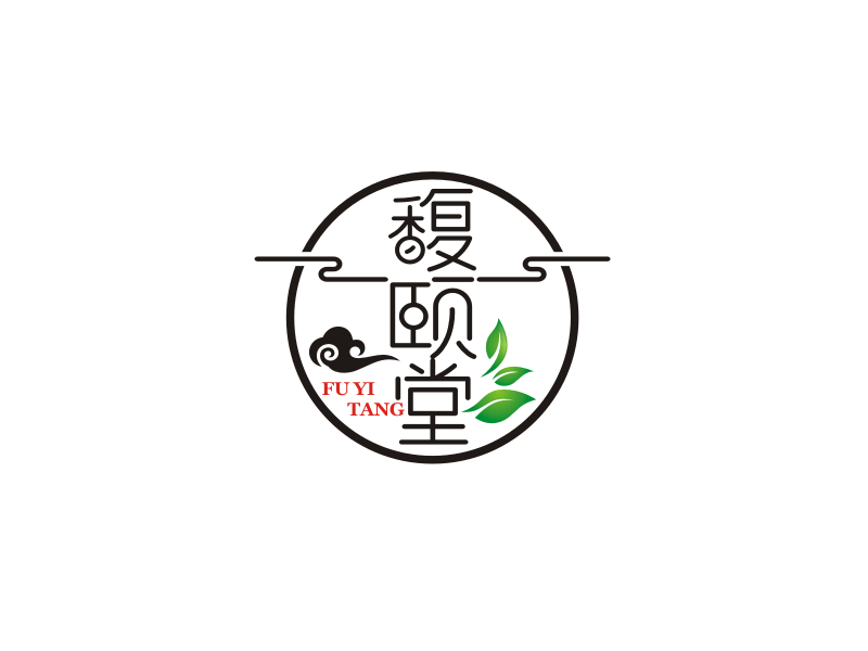 梁宗龍的馥頤堂茶葉logo設(shè)計