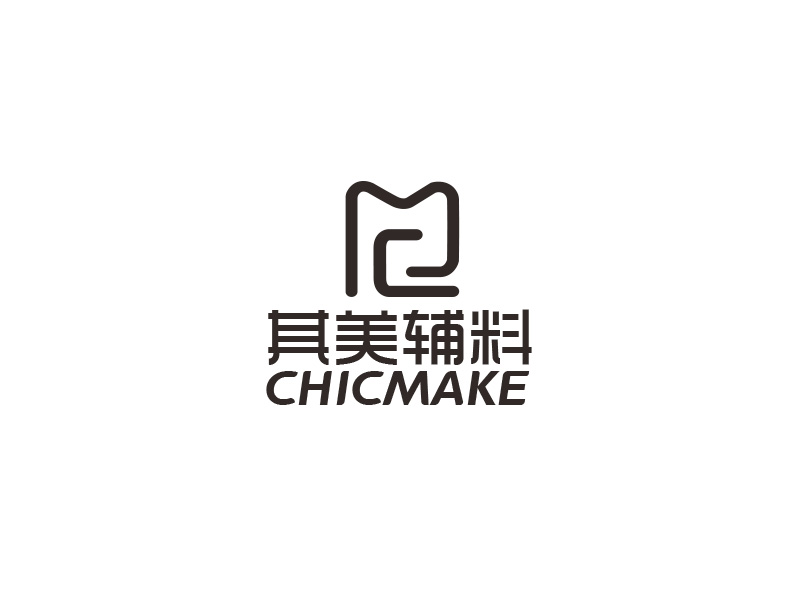 其美輔料CHICMAKElogo設(shè)計(jì)