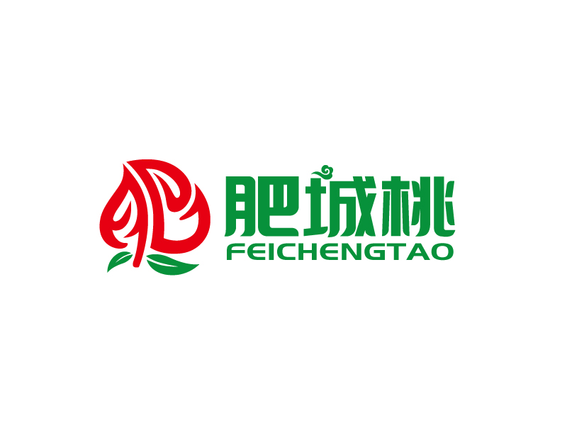 張俊的肥城桃logo設計