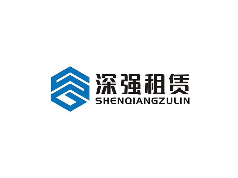 周都響的深強租賃logo設(shè)計