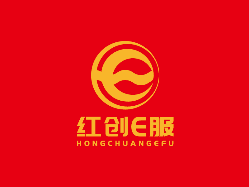 李寧的紅創(chuàng)E服logo設計