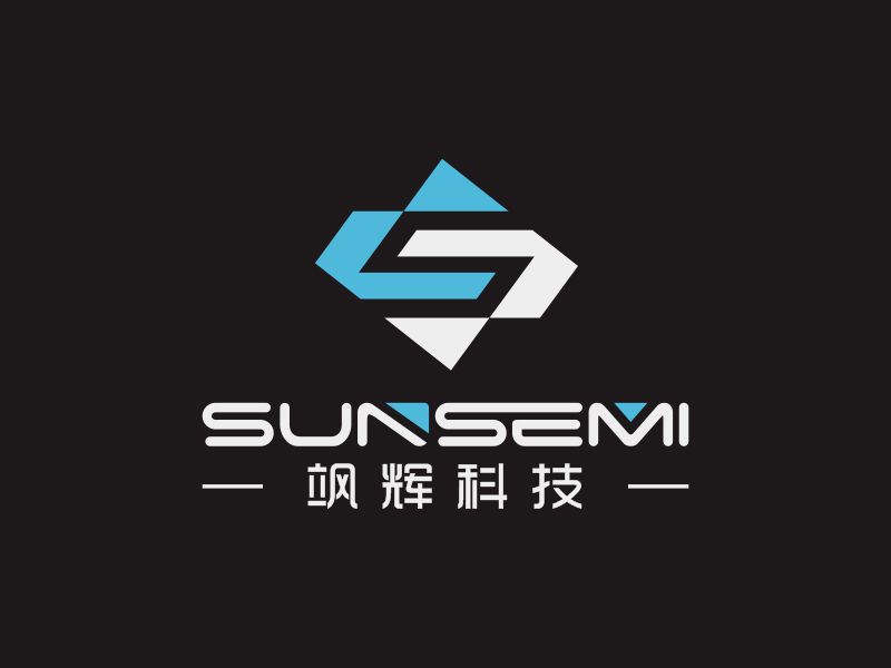 何嘉健的Sunsemi/颯輝科技(蘇州)有限公司logo設(shè)計