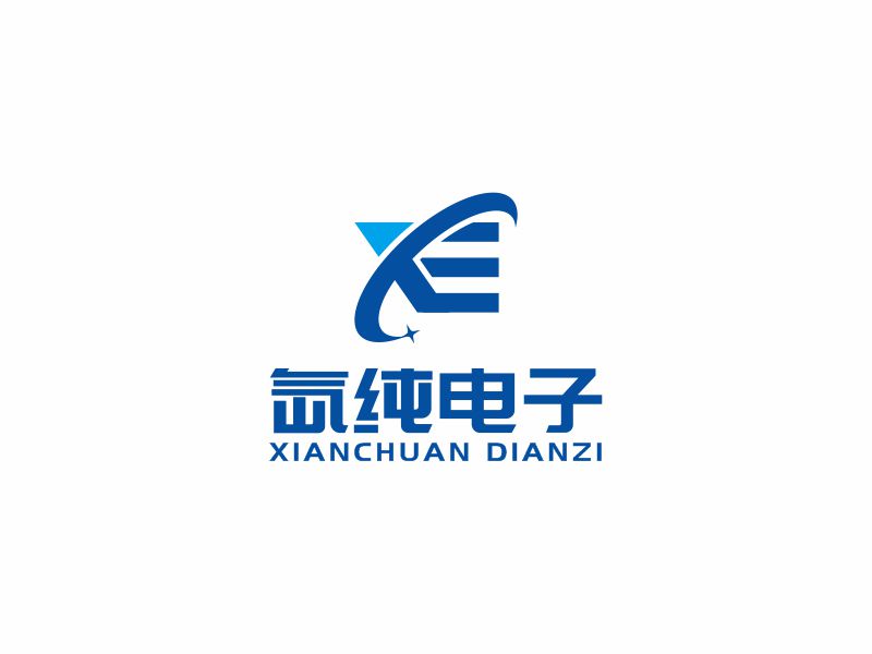 何嘉健的江蘇氙純電子材料有限公司logo設(shè)計