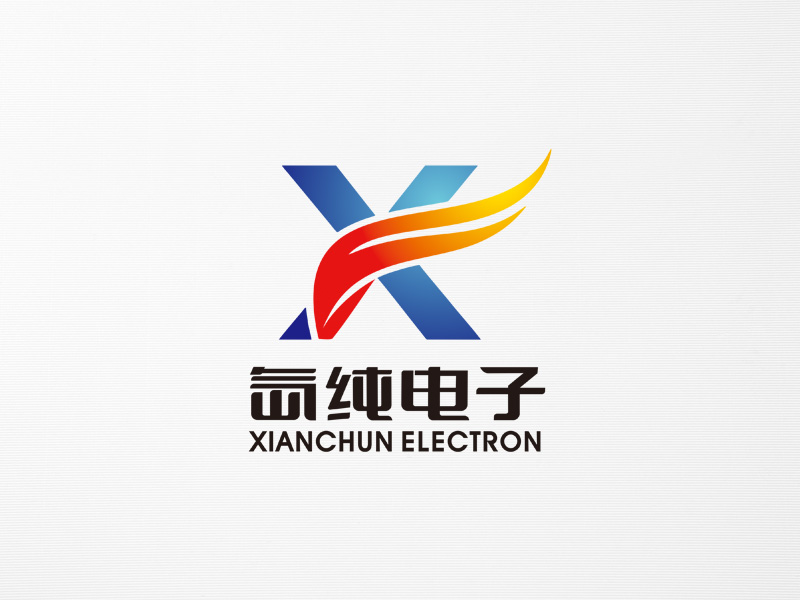 郭慶忠的江蘇氙純電子材料有限公司logo設(shè)計